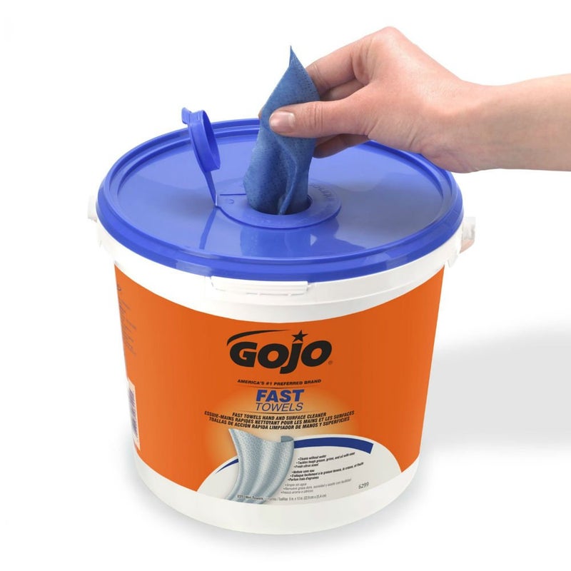 Gojo مناديل تنظيف اليدين السريعة، قماش، 225/دلو - Image 2